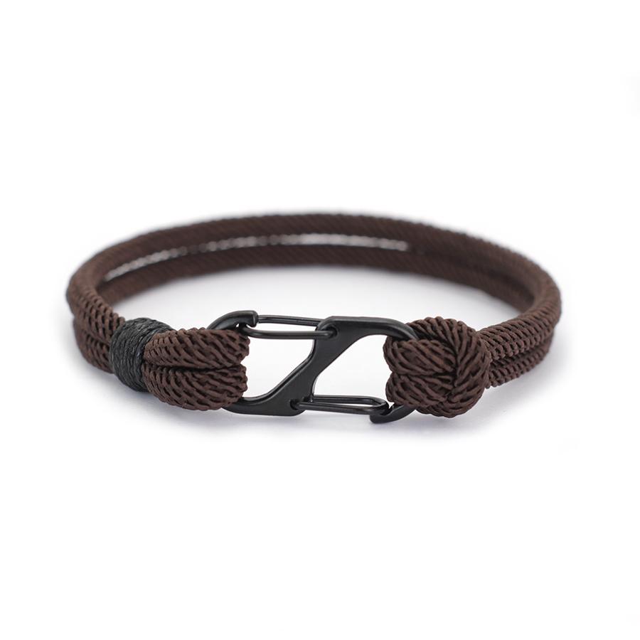 New Mountaineering Buckle Men Rope Bracelet Bilayer A Grade 4mm Cord Chain Wrap Braslet Outdoor Survival Braclet Pulseria Hombre
