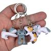 Cartoon Kittens Keychain Cure Animal Key Chain Creative Cat Pendant For Women Car Keyring Purse Bag Accessories Gifts