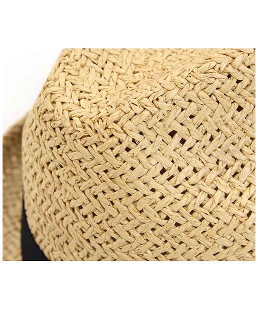 Yunibeosyeolkemiseuteuli Punk Short Beige Summer Fedora Summer Hat