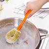 Bowl Cleaning Brush Kitchenware Hemp Fiber Brush Pot Long-handled Dish Brush