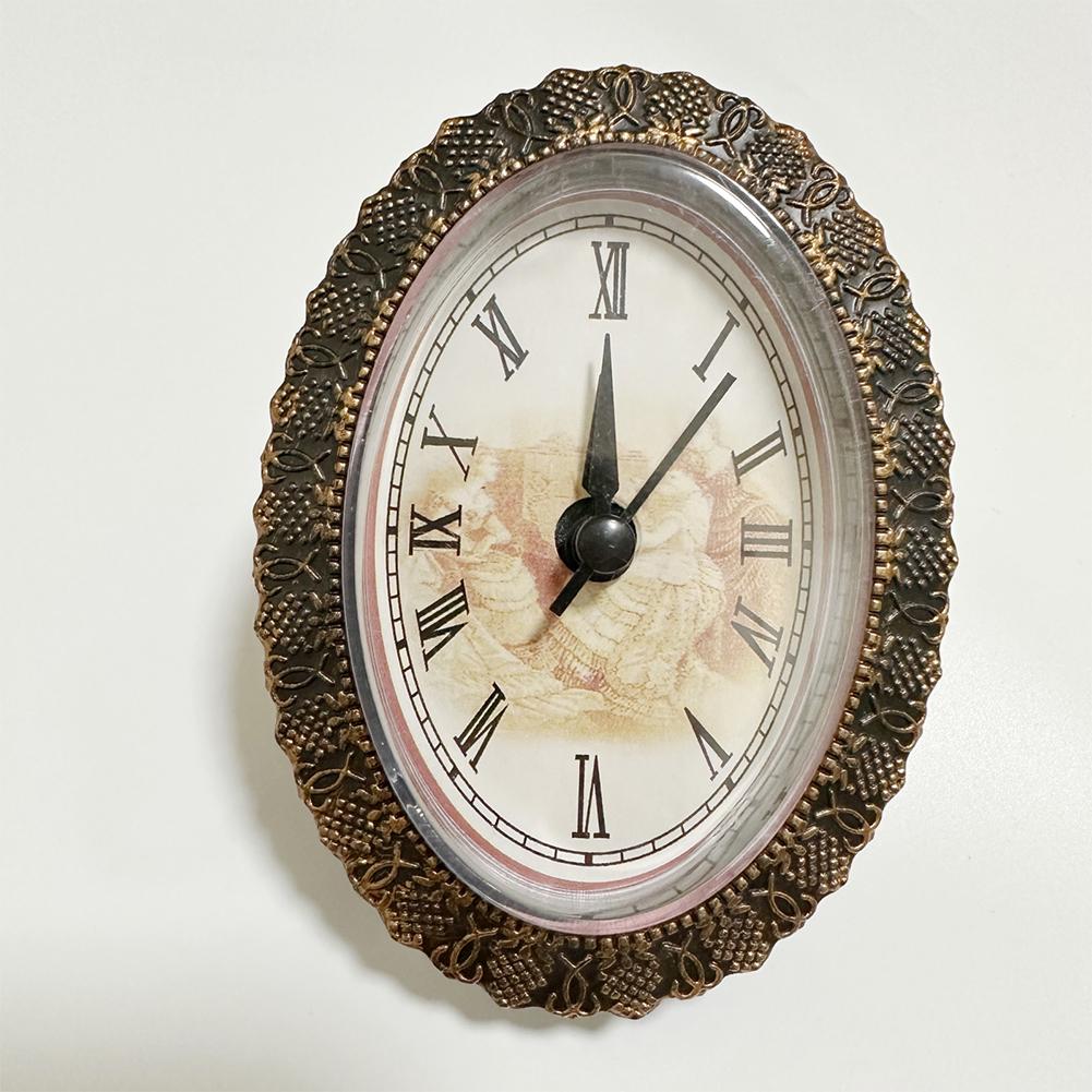 DIY Kuvars Saat Ekleme Hareketi Romen Rakamıyla Değiştirme Vintage Stil 95x70 MM