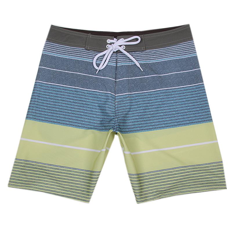 Men's Quick-Dry Elastic Beach Surf Shorts - Muscle Fit for Bodybuilding & Competition