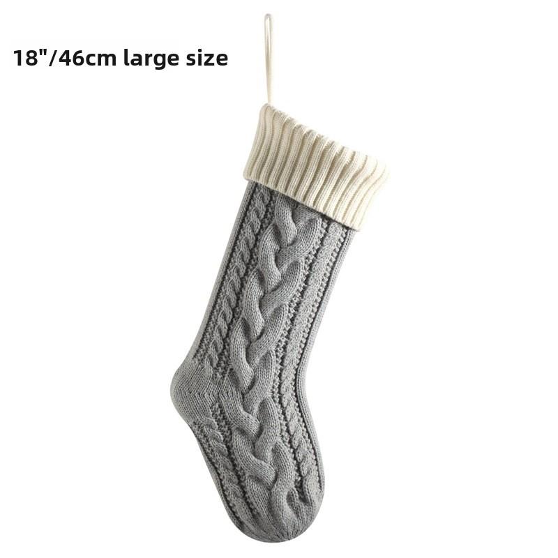 Christmas Stockings Christmas Supplies Christmas Arrangements Gift Bags Pendant Decoration Wrong Corner Twist Large