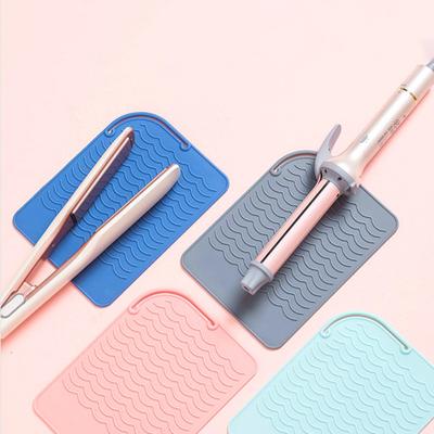 Space Saving Curling Iron Mat Hollow Wrap Professional Silicone Heat Resistant