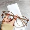Men Women Round Frame Short-sighted Eyewear Blue Light Myopia Glasses Unisex Retro Anti-blue Light Eyeglasses Diopter To -4.0