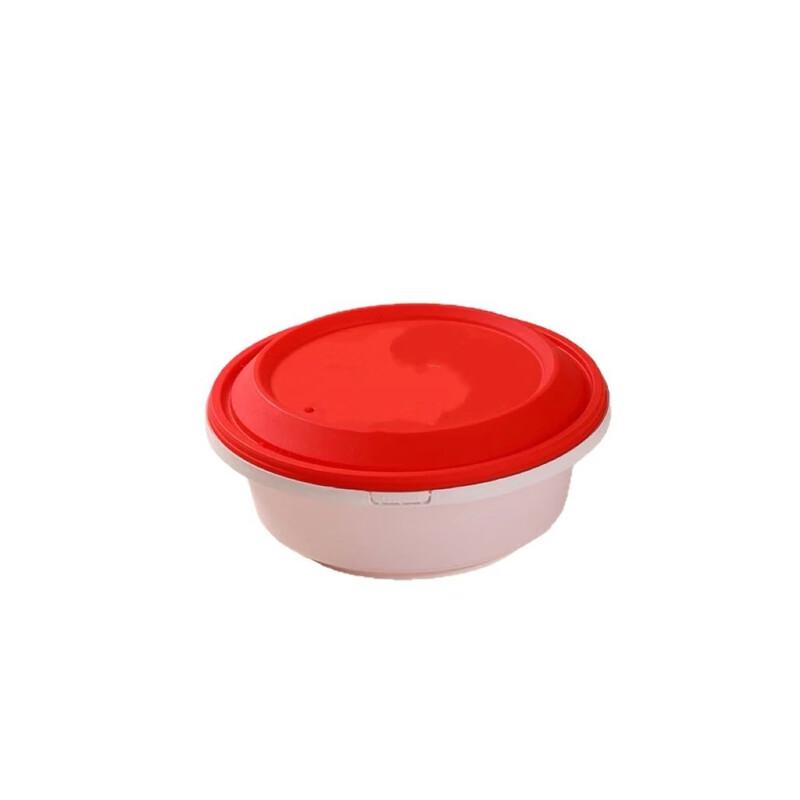 Miaoqiao Disposable Round Takeaway Meal Boxes with Anti-Theft Lock