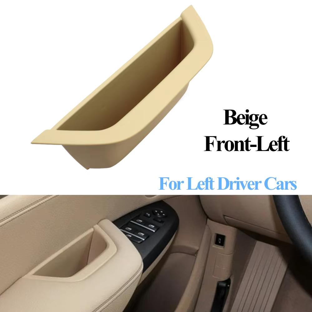 LHD Front Left Door Pull Handle Driver Door Armrest Panel Cover Storage Box For BMW X3 F25 X4 F26 2010-2016 51417250307