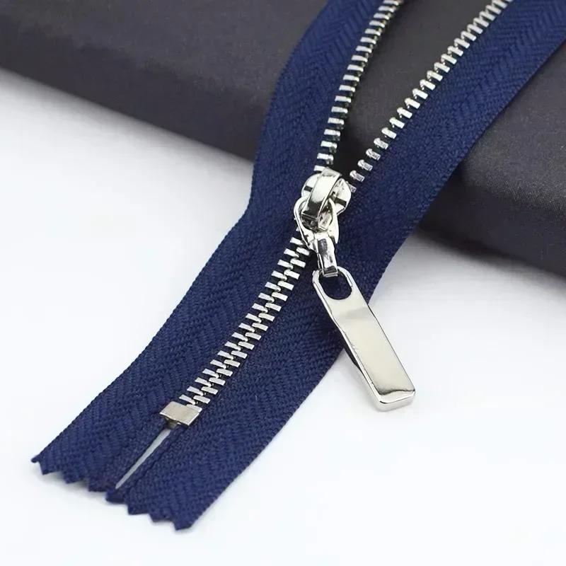 5/10Pcs 3# 15-30cm Close-end Metal Zippers Purse Handbag Zip Closure Decor Zipper for Clothes Pocket Zips DIY Sewing Accessory