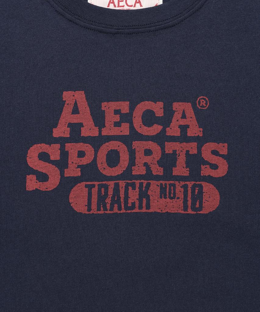 AECA (Woman) Color Chain Stitch Aeca Sports Half Sleeve Tee-Navy