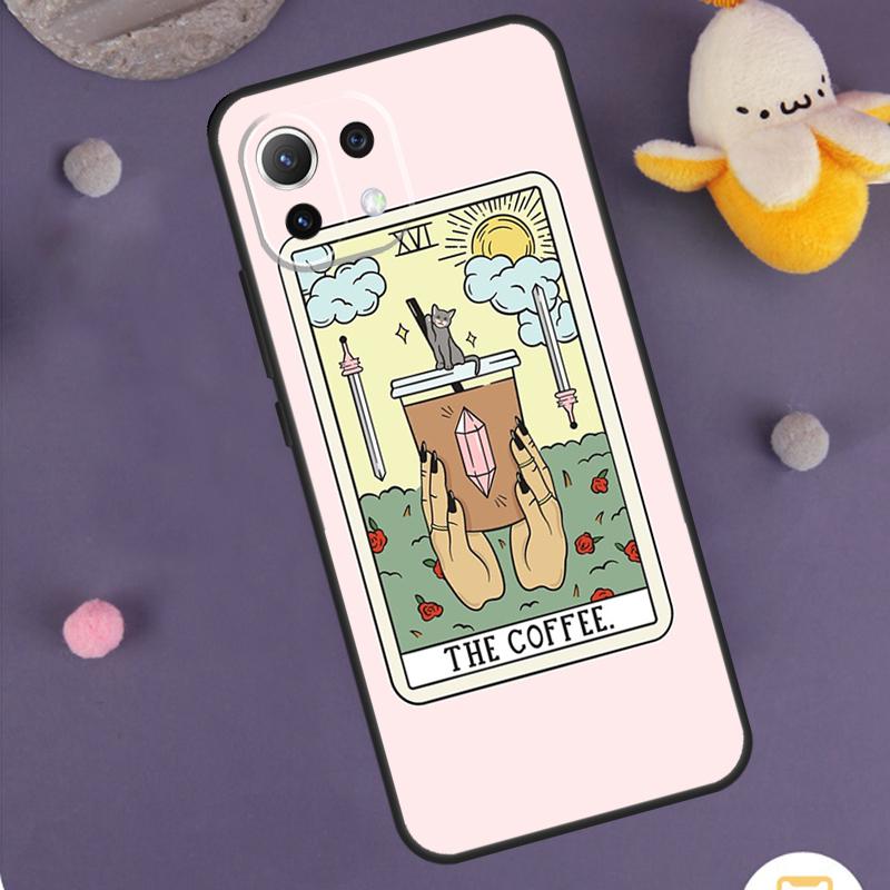 CAKE COFFEE The Boba Tarot Card Case For Xiaomi 15T Pro 13T 14T 14 15 Ultra 17 Pro Max POCO F8 Pro F5 F6 F7 X5 X6 X7 Cover