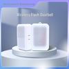 Sonnette de porte sans fil à double flash pour malentendants avec 12 lumières LED et volume réglable pour les personnes âgées et sourdes.