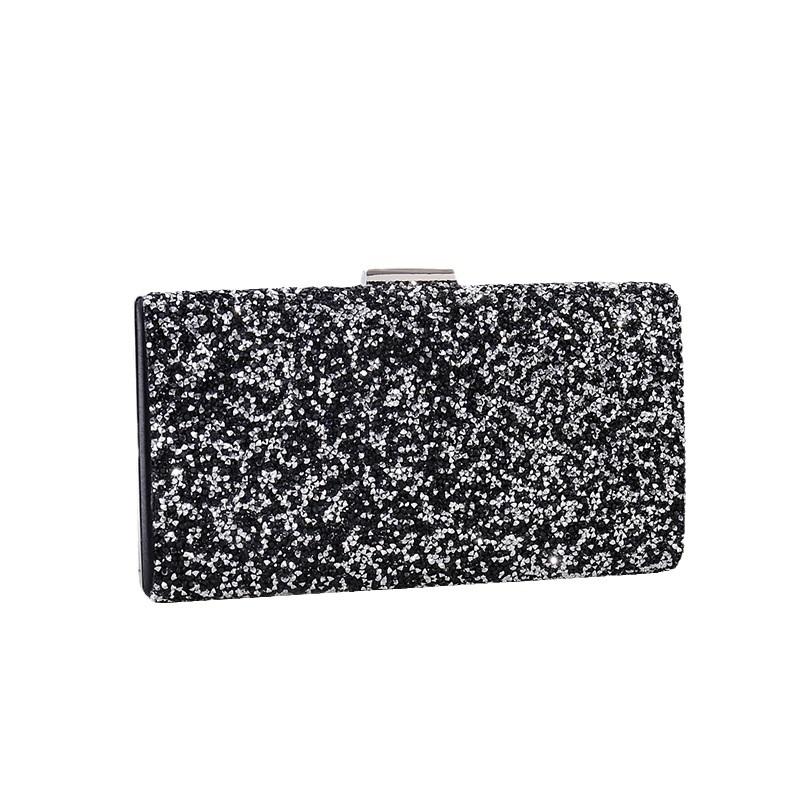 Glitter rhinestone Korean style simple high-end dinner bag hand-held one-shoulder cross-body bag for women banquet dress bag