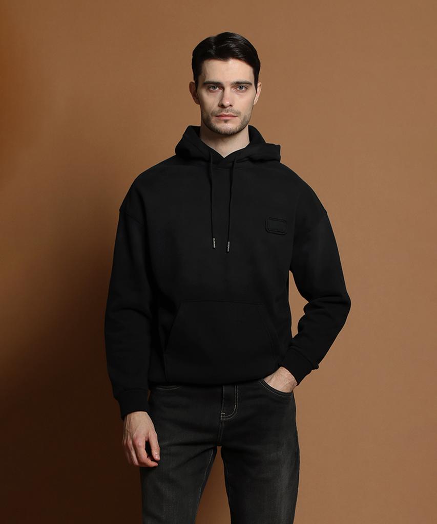 PANICALE Black Brushed Gradient Hoodie