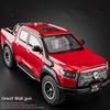 1/24 Great Wall Motor POER Pickup Model de mașină din aliaj din metal turnat sub presiune Vehicule de teren, model de mașină, simulare, lumină sonoră, jucărie pentru copii, cadou