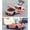 Model de mașină de jucărie modelată sub presiune Toyota Supra GT4 la scară 1/32, vehicul de jucărie cu sunet și lumină pentru copii, copii mici, băieți, fete, colecție de cadouri