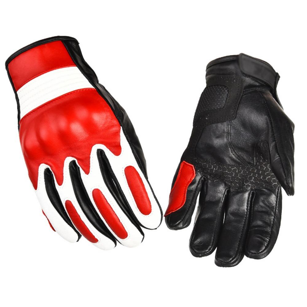 Locomotive gloves men's outdoor sports touch screen non-slip protective sheepskin wear-resistant racing motorcycle gloves