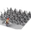 21 st/parti Dane Iron Feet Eomer Rohan Warriorr vs Uruk Hai Army Figurer Med Sköld Svärd Båge Spjut Byggklossar Leksaker för Barn