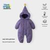 Baby Witte Eendendons Winter Gewatteerde Jumpsuit
