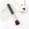 Makeup Brush Single, Flat Head Loose Powder Brush Foundation Brush Black Soft Hair Blush Brush Portable Beauty Tool