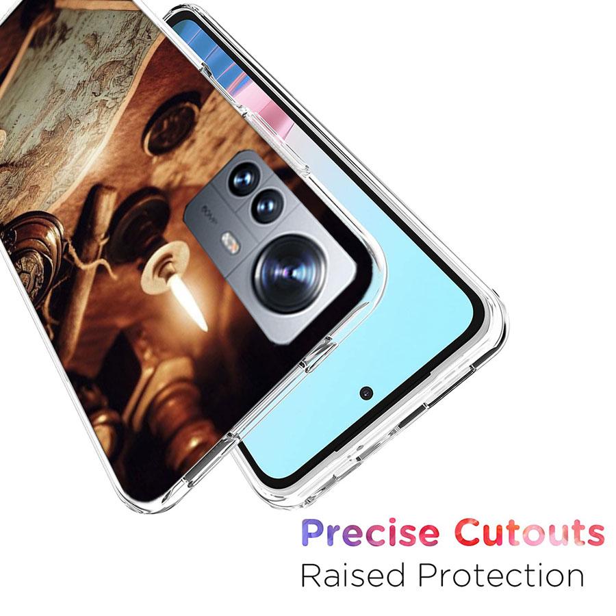 Alte Karten Retro-Kompasse Und Teleskope Handyhülle Für Redmi Note 13 Pro Plus 14 Pro+ 12S 12 11S 11T 11E 11 10S 10 9S 9 Xiao