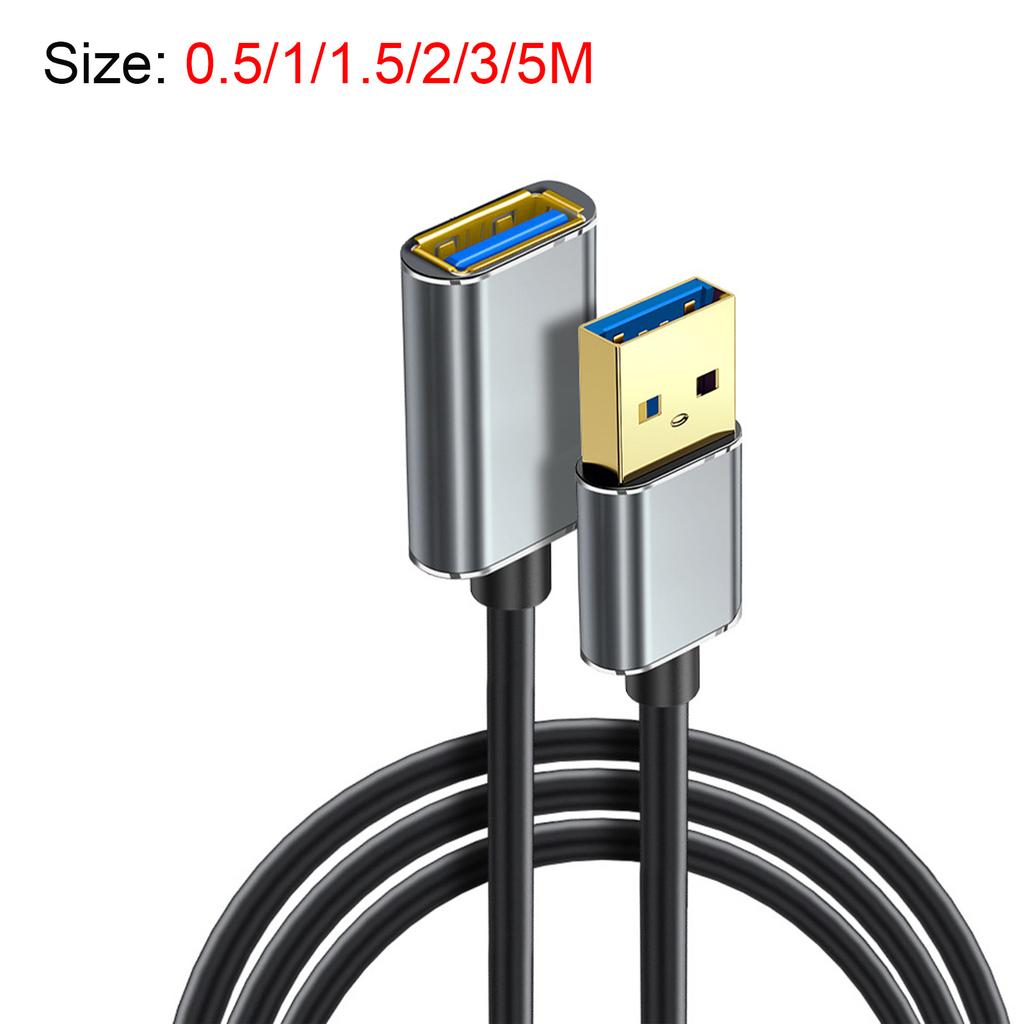Premium USB3.0 Male To Female Data Cable USB3.0 Extender Highly Speed 5Gbps Data Syncing Durability Housing MultiDevice Support