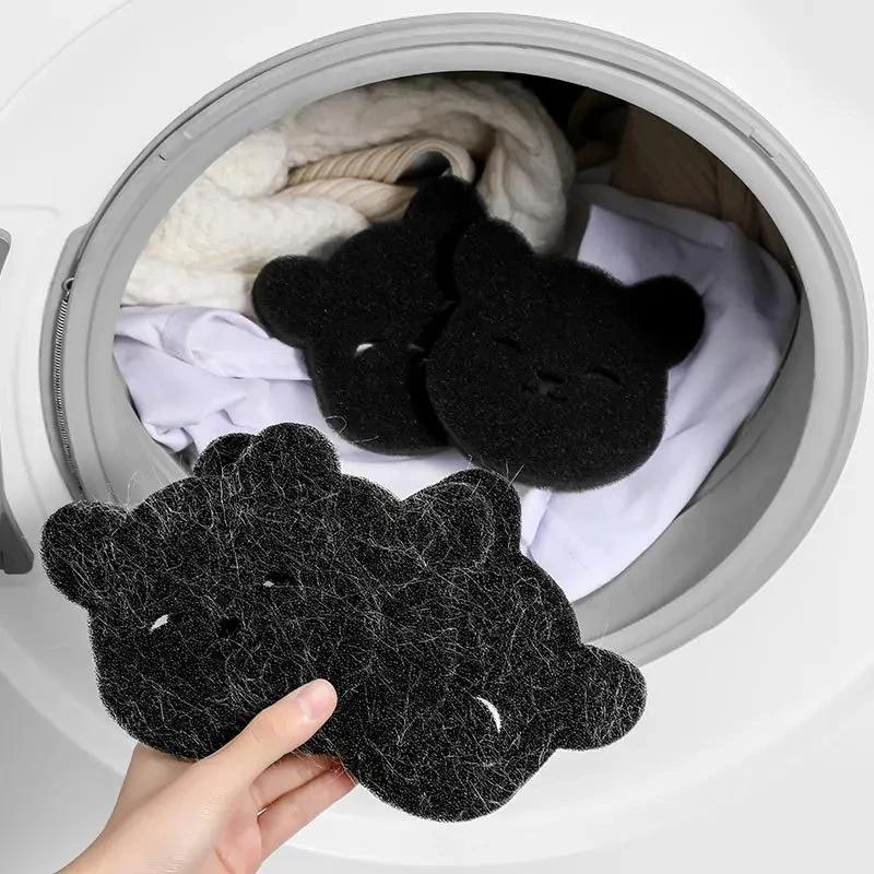 Pet Hair Remover Bear Shape Laundry Ball Washing Machine Lint Catcher Reusable Clothes Sofa Cat Dog Hair Cleaning Sponge
