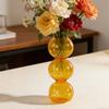 1Pc Glass Vase Hydroponics Desktop Ornaments Crystal Ball Bottle Creative Art Flower Ware Home Decor Colorful Ins