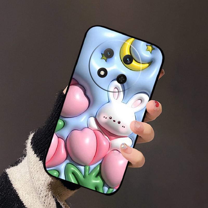 Für Honor X9c 5G X60 Pro 5G Mode Farbe Schild Luxus Silikon Hülle Funda Für Honor X9C 5G X60 Pro 5G Schwarze Rückseite