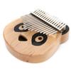 Kalimba Thumb Piano Maple Panda Music Instrument with Sticker for Children Beginner M‑7