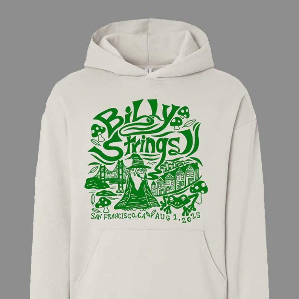 

Billy Strings Summer Tour 2025 San Francisco California Exclusive Wizard Hoodie M
