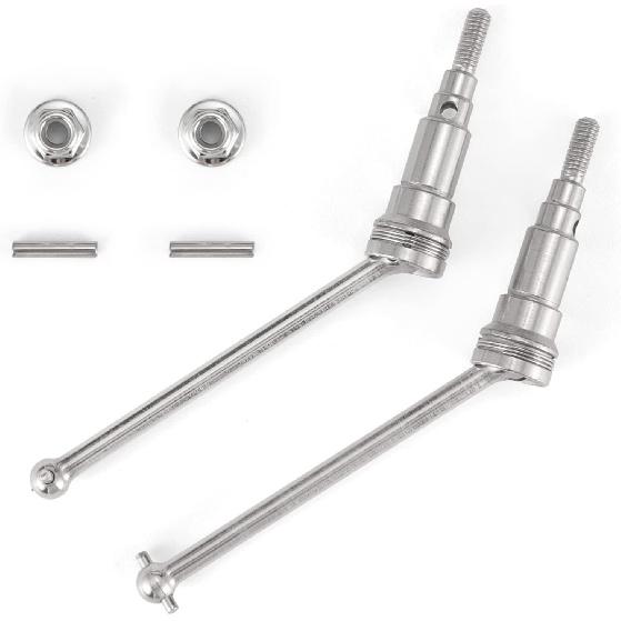HAIBOXING 1/18 Steel Front CVD Drive Shafts, RC Parts for HBX18859 18858 18868 RC Cars Pins+Lock Nut M3 Included(M1884)