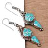 Tibetan Turquoise Lapis Lazuli Nepali Earrings Handmade Jewelry Coral Tribal