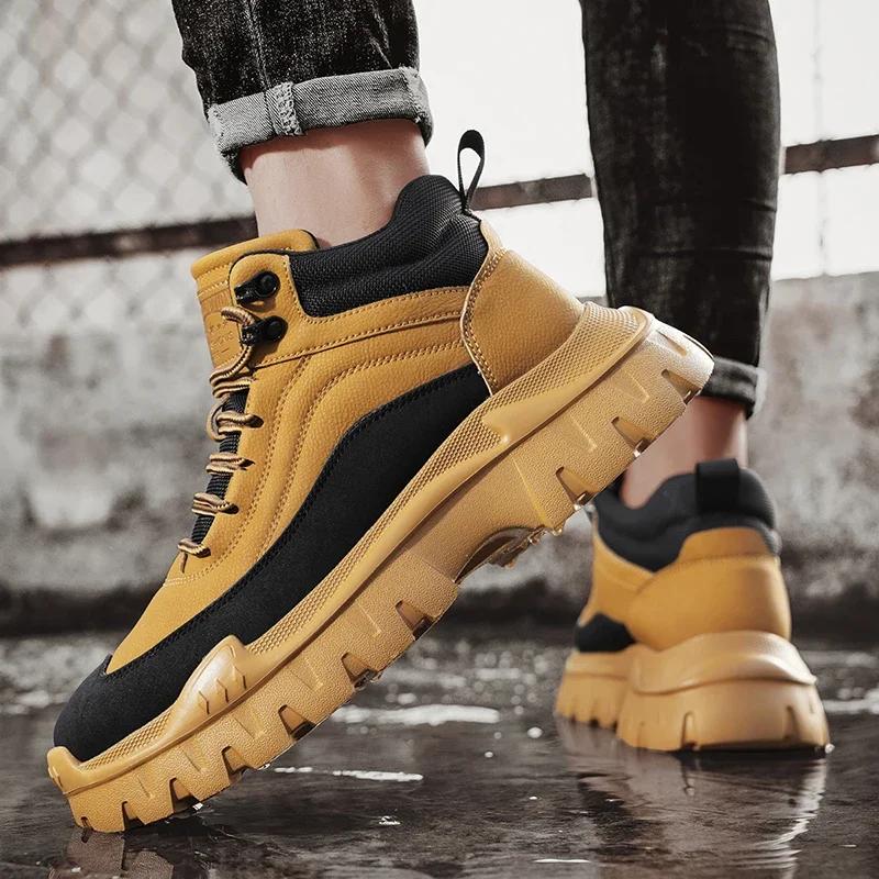 Men Boots New Winter Slippers Warm Men Shoes Waterproof Non-Slip Plush Sneakers Male Tenis Shoes Boots Men Sneakers Winter