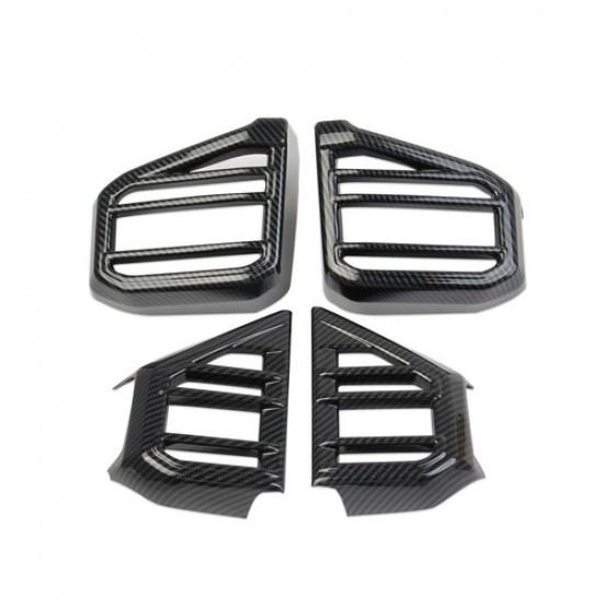 Carbon Fiber Style Dashboard Side Air Vent Outlet Cover Trim For Toyota Tundra