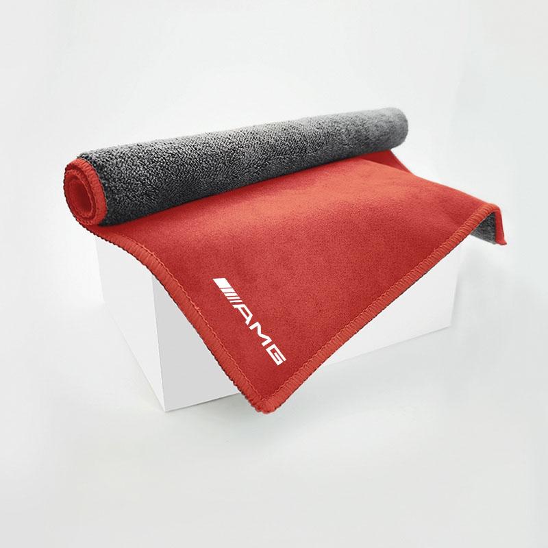 AAVO1 Microfiber Towel Car Cleaning Tool Accessories For Mercedes Benz AMG W203 W205 W206 W211 W220 W212 W201 W210 W108 W168 GLC GLE