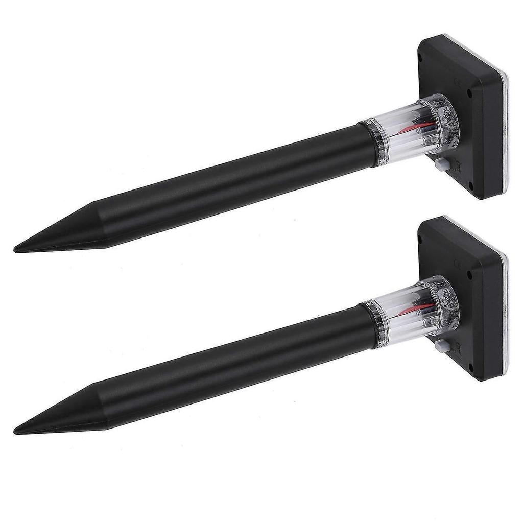 Mole Repellent Ultrasonic Solar Powered 2pcs Safe Portable Durable Vole Repeller For Garden