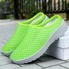 Sapatos chinelos unissex tamanho grande malha respirável solas macias pés não cansados sapatos casuais um pedal sapatos preguiçosos