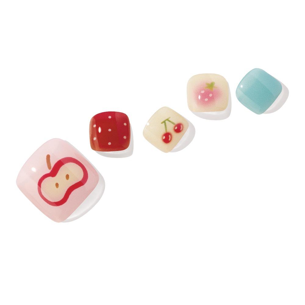 OHORA Pedi Gel Nail Strips Collection Glossy Summer Pedicure Nail Art Stickers (7 Types)