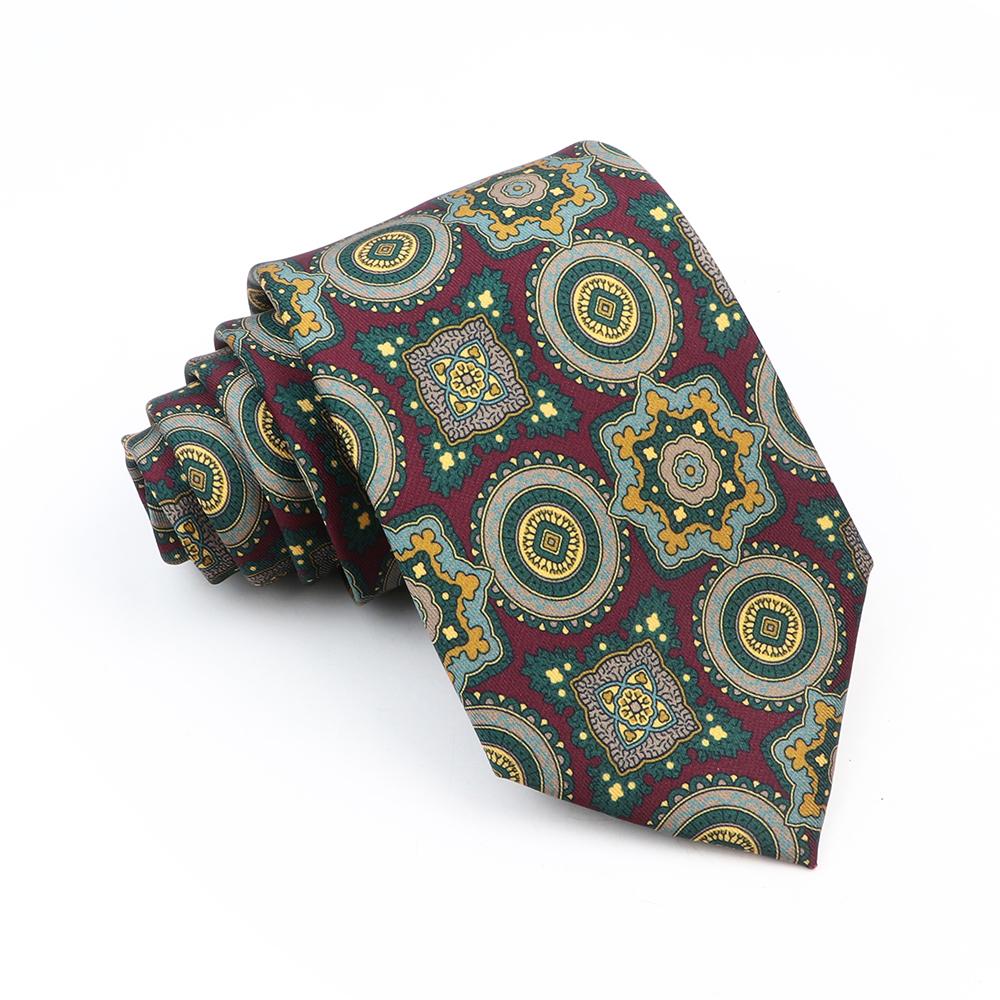 

Супер мягкие богемные шелковые полиэстеровые галстуки для мужчин, новинка, дизайн, свадебный офис, деловой галстук с принтом Gravata, подарок