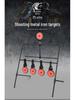IDPA IPSC CS Tactical Wind Chime Shooting Target: Metal Soft Bullet Competition & Training Ornament.