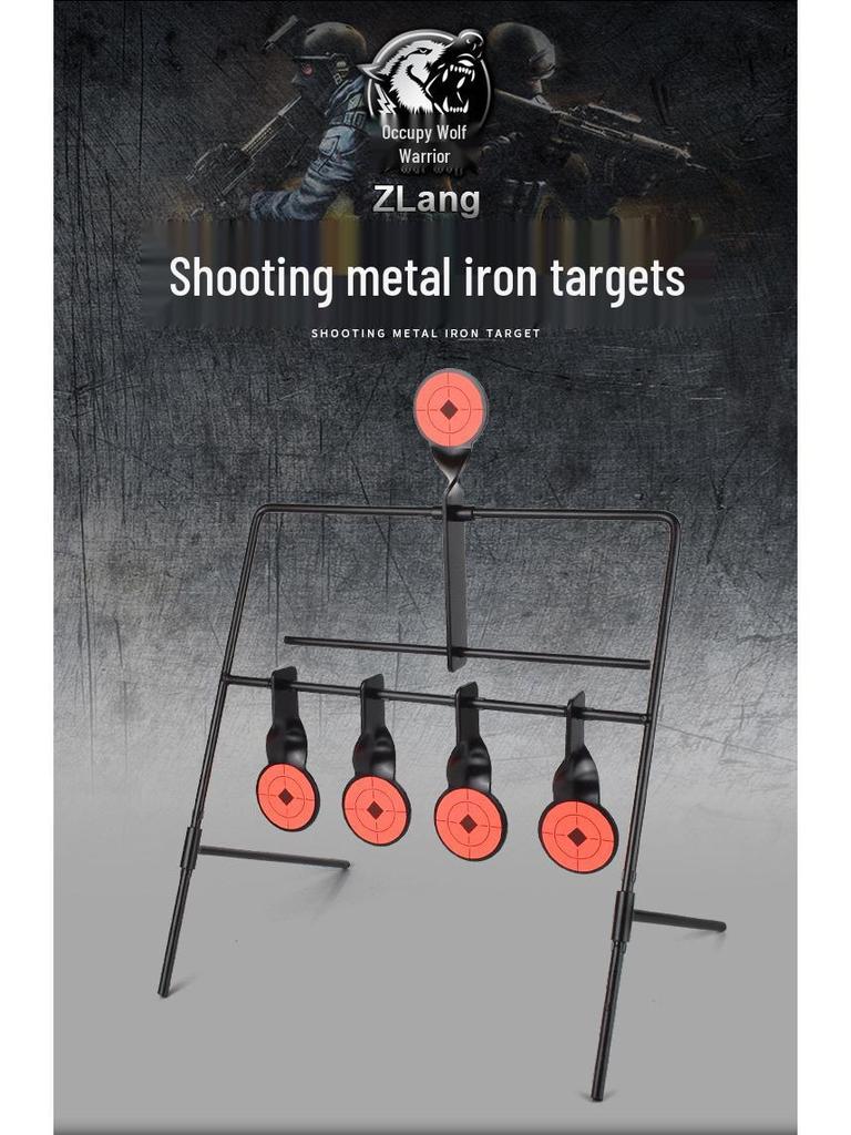 IDPA IPSC CS Tactical Wind Chime Shooting Target: Metal Soft Bullet Competition & Training Ornament.