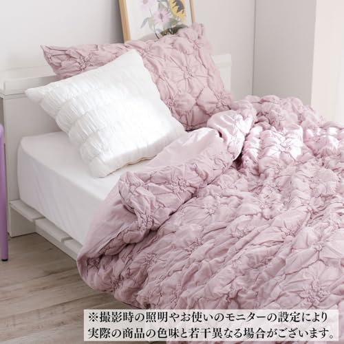 Francfranc Flower Quilt Pillowcase, 70x50cm, Pink, Floral Pink