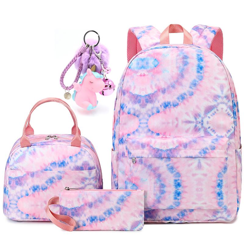 Cute School Backpack for Girls Kids School Bags Children Waterproof Large Capacity Bookbag Set Travel Laptop Casual Daypack