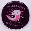 Salamander Spirit Animal Brooch Badge