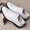 Scarpe in pelle uomo estate traforate traspiranti taglie forti scarpe uomo pelle morbida business eleganti con buchi scarpe in pelle fresche uomo con rialzo interno