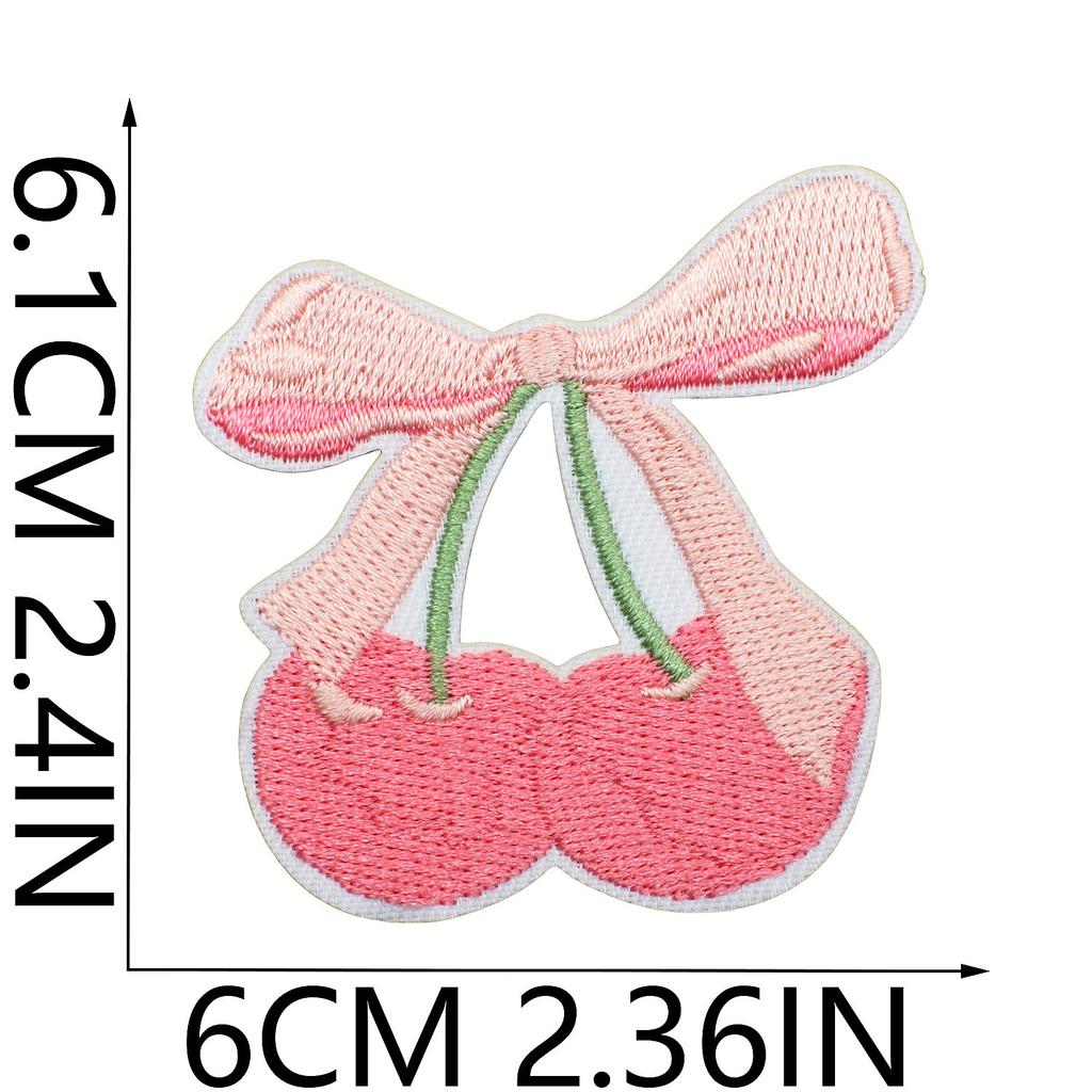 Dance Shoes Embroidery Cloth Sticker Butterfly Shell Patch Sticker Cherry Love Computer Embroidery Label Bag Decoration Chapter Boy