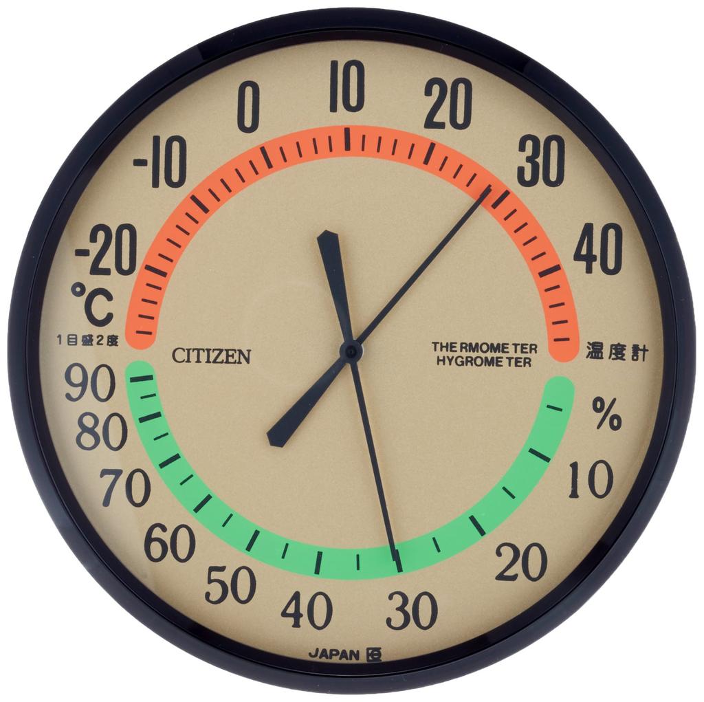 RHYTHM Citizen Temperatur-/Fuktighetsmåler Hengende Type TM-42 Brun CITIZEN 9CZ013-006