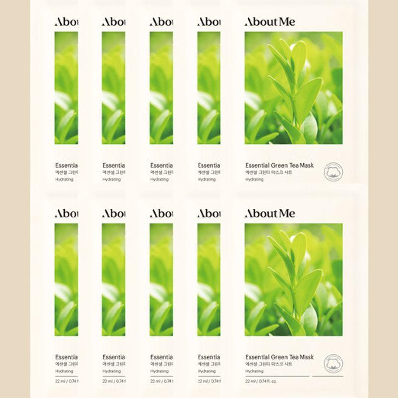 ABOUT ME Essential Green Tea Mask Sheet 10 Sheets FREE