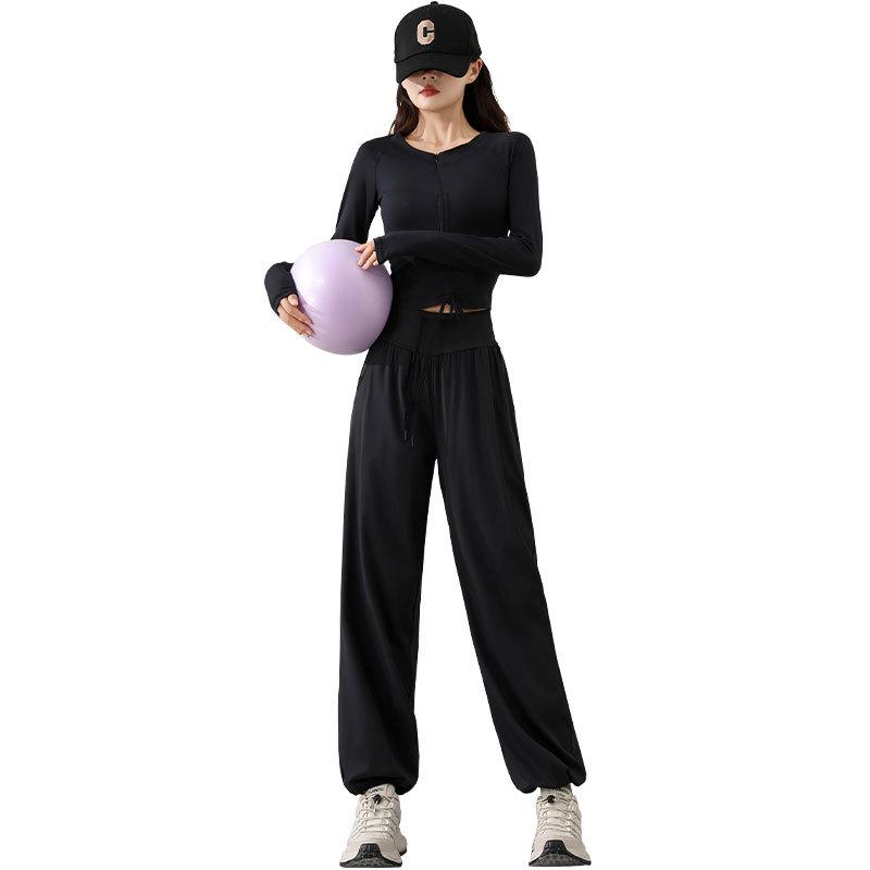 Women's 2024 Outdoor Sportswear Set - Quick-Drying Ice Silk Hiking & Yoga Pants