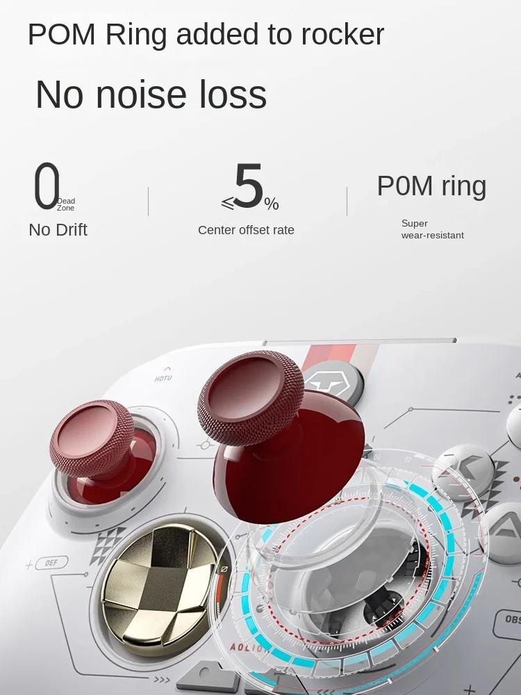 Wireless Bluetooth Controller Hall Linear Trigger For Switch/PC/iOS Multi Platform Connection RGB Esports Lighting Effect